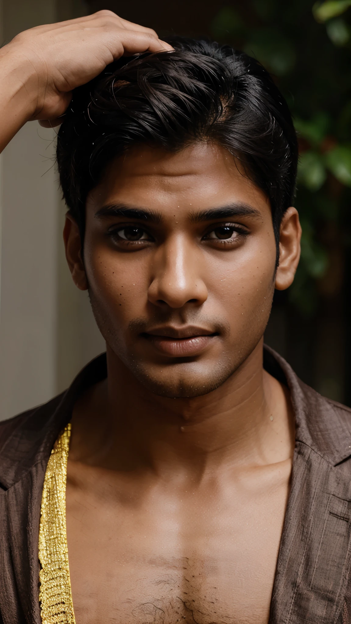 hot Indian model(male). age 27. closeup portrait