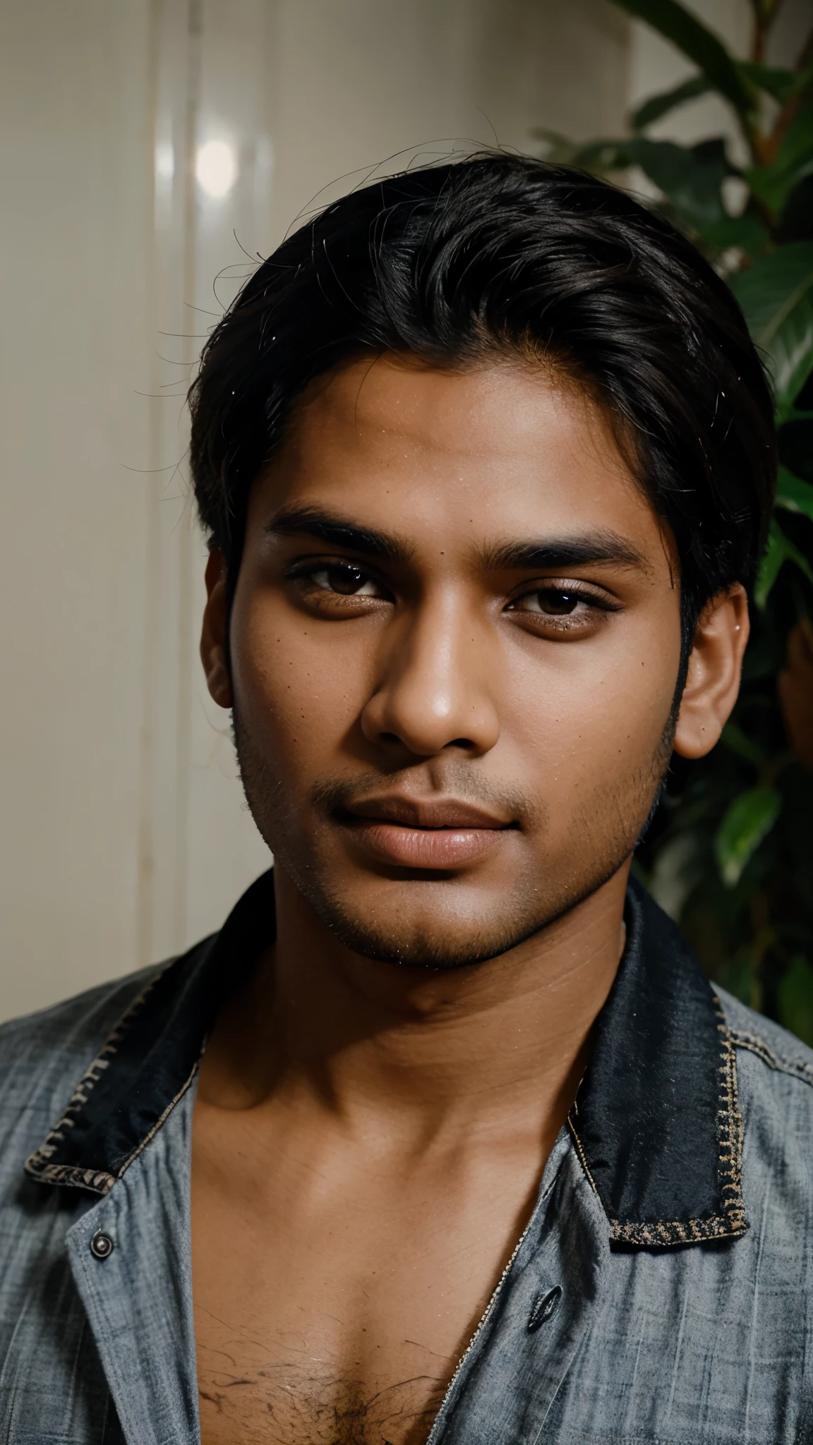 hot Indian model(male). age 27. closeup portrait