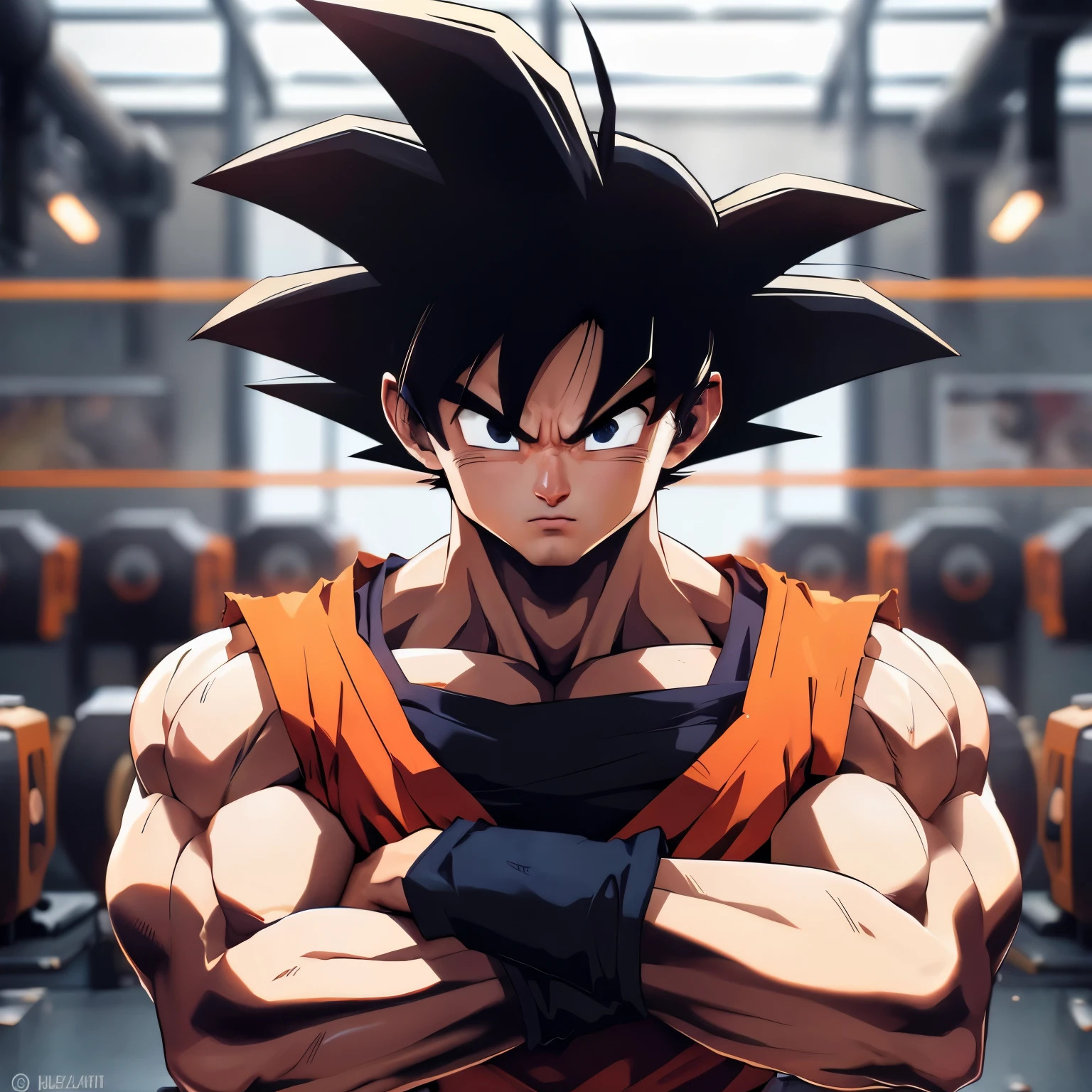 Hyperrealistic version of Goku, hyperdetailed, 8k, hyperrealistic