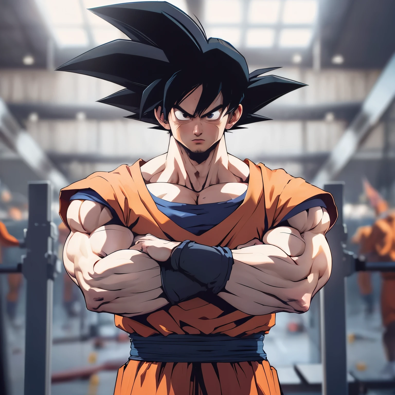 Hyperrealistic version of Goku, hyperdetailed, 8k, hyperrealistic