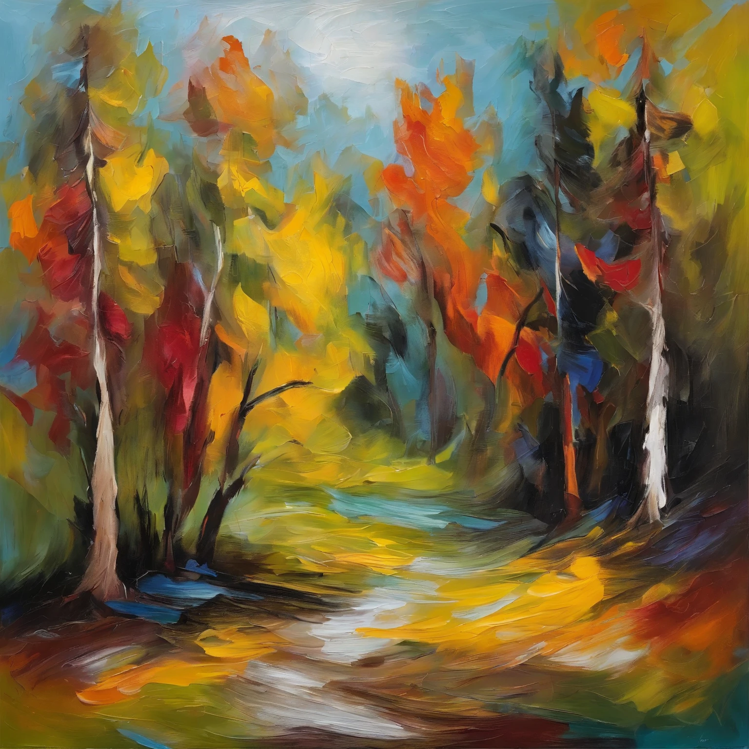 licorice，pines and cypresses，abstract art，emotion，Emotional