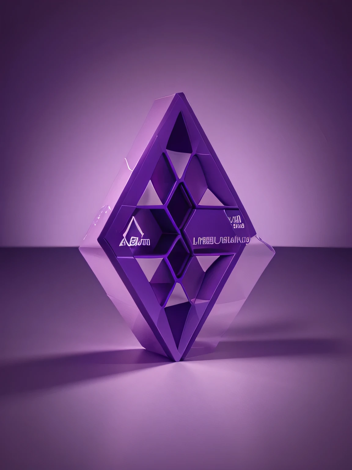 Purple with LDMD name, Creating a hexagon laboratory logo
