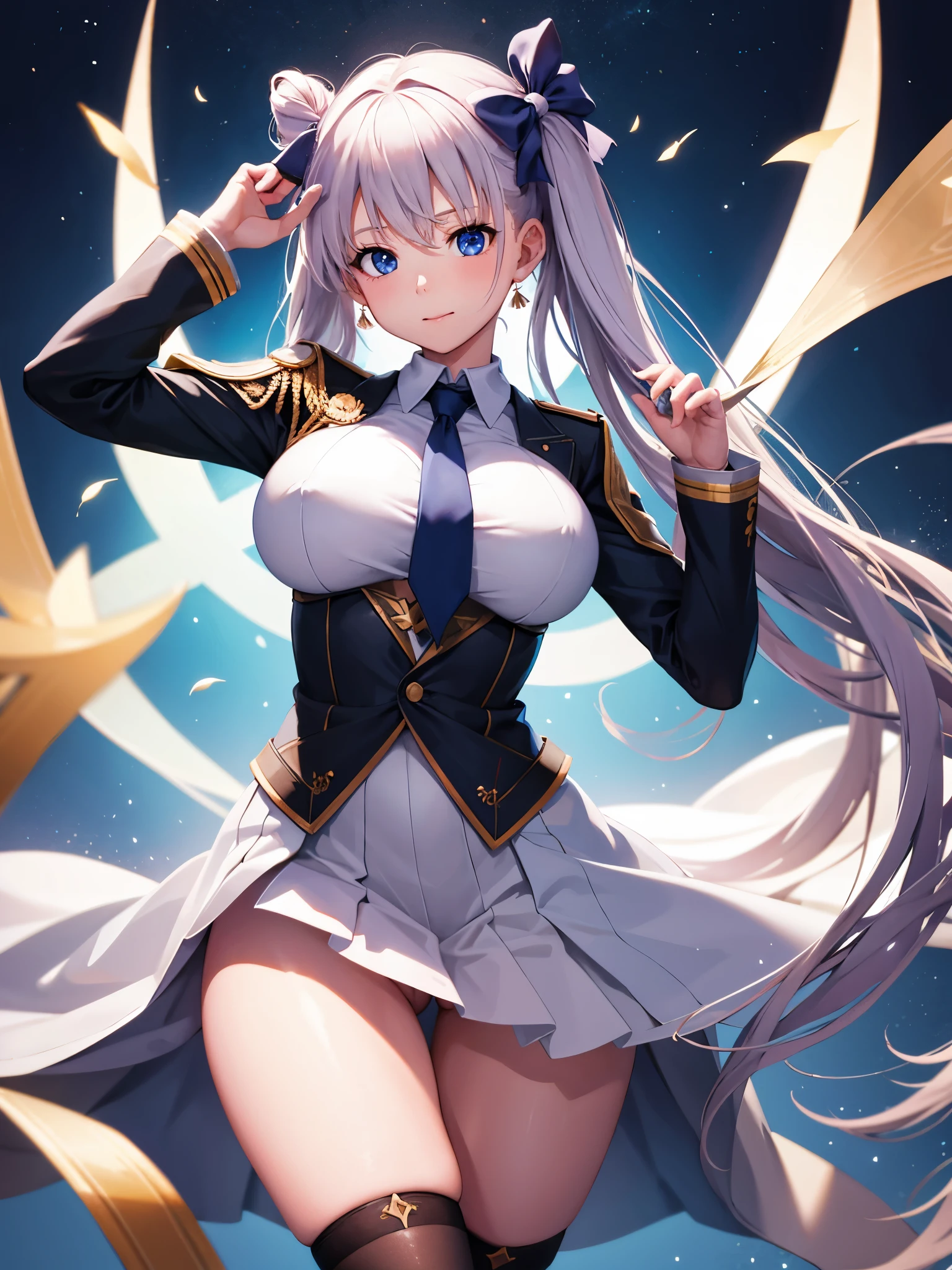 (1 girl),(high quality), (High resolution), (extremely detailed), (8K),(lower body shot),(3CG),(A high school girl wearing a magician's uniform),(wearing black knee-high stockings)not wearing shoes,perfect writing,(Beautifully erect nipple shape),High resolutionの美しい目,(neutral white lighting:1.2),Facing back and sticking out your buttocks