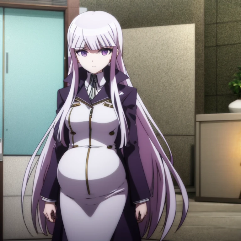 Kyoko Kirigiri、pregnant woman、naked
