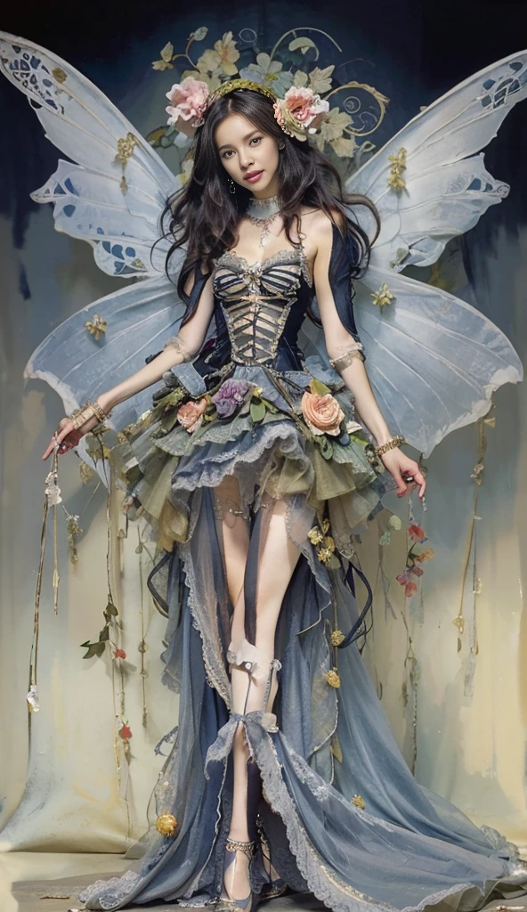 masutepiece, Best Quality, Illustration, Ultra-detailed, finely detail, hight resolution, 8K Wallpaper, Perfect dynamic composition, Beautiful detailed eyes, Long Sleeve Casual Wear,Medium Hair,small tits,Natural Color Lip, Bold sexy poses,Smile,Harajuku、45 years girl、lovely 、Sexy shot looking at camera