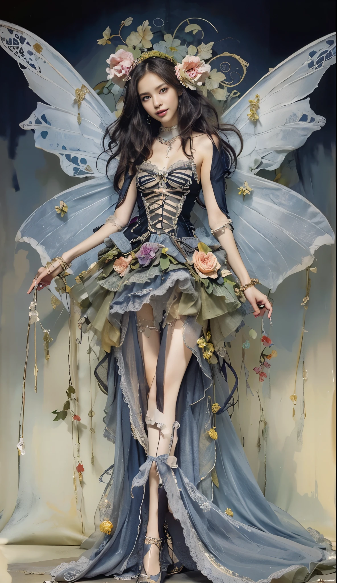 masutepiece, Best Quality, Illustration, Ultra-detailed, finely detail, hight resolution, 8K Wallpaper, Perfect dynamic composition, Beautiful detailed eyes, Long Sleeve Casual Wear,Medium Hair,small tits,Natural Color Lip, Bold sexy poses,Smile,Harajuku、45 years girl、lovely 、Sexy shot looking at camera