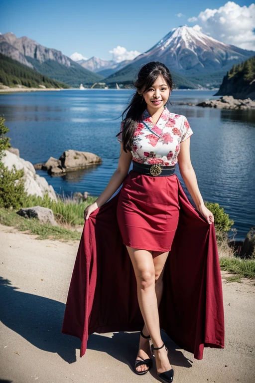 best quality,masterpiece,ultra high res,(photo realistic:1.4),1girl,looking at viewer,(dress),japanese girl,full body,floating hair