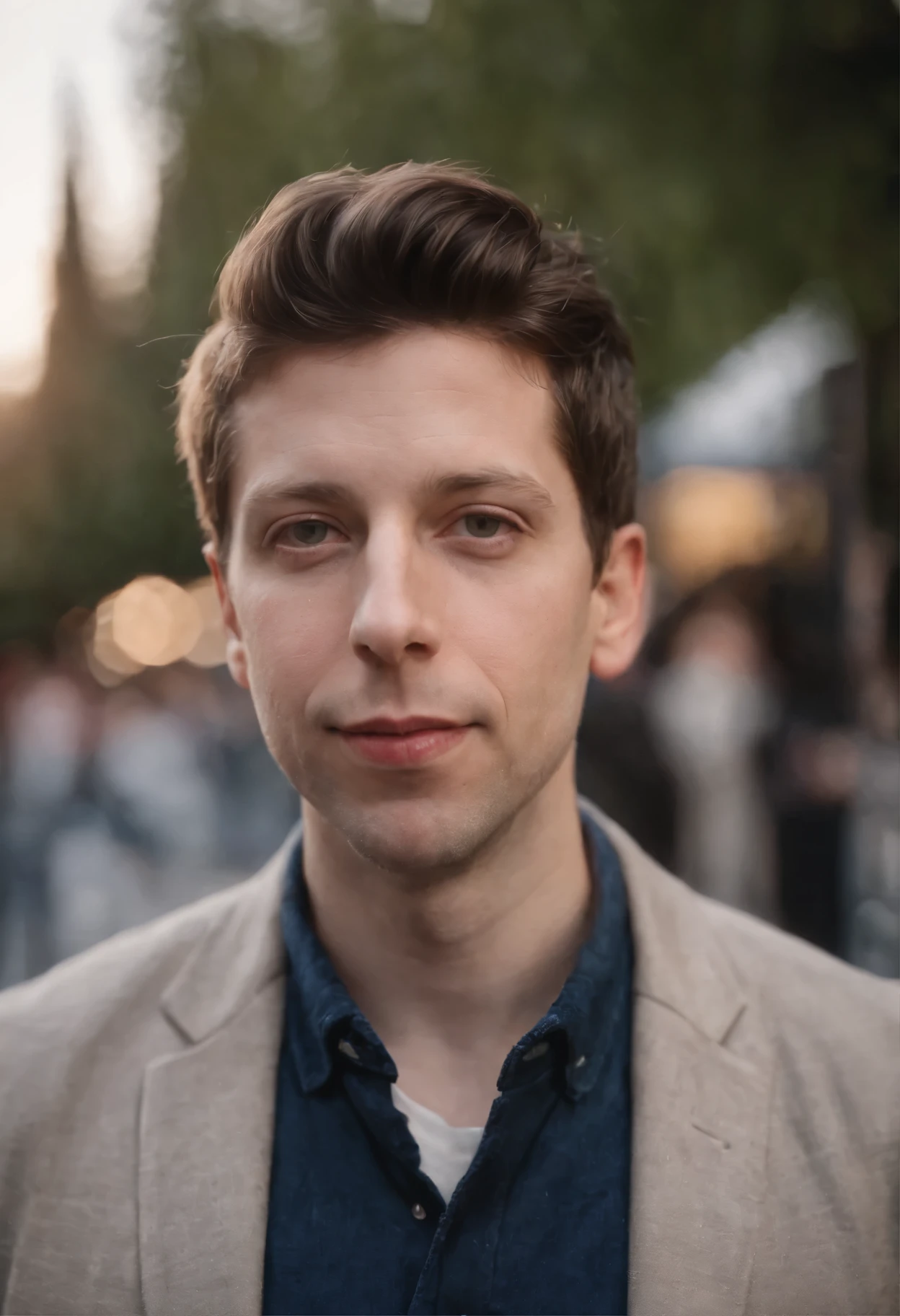 Sam Altman, OpenAI in jacket outside the club