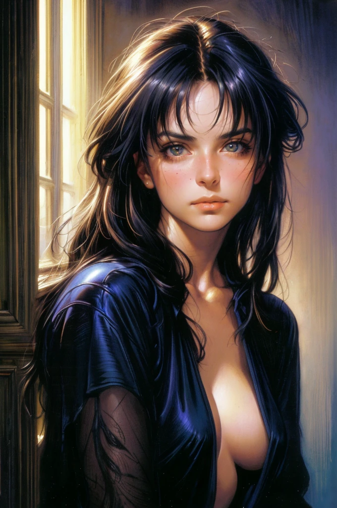 close-up, portrait, UHD, RGB, HDR, digital art, cinematic, portrait, realistic, Girl portrait, by Albert Eckhout, enchanting, Ultra detailed, a person lost in a magical world of wonders, glowy, incredibly detailed, pastel colors, handpainted strokes, art by Mschiffer, night, Anna Razumovskaya, Gabriele Del Otto, Luis Royo, Frank Frazetta, Fabian Perez, RAW, super detail, highres, (Ultra high saturation, bright and vivid colors), (best quality, masterpiece, Representative work, official art, Professional, 8k)