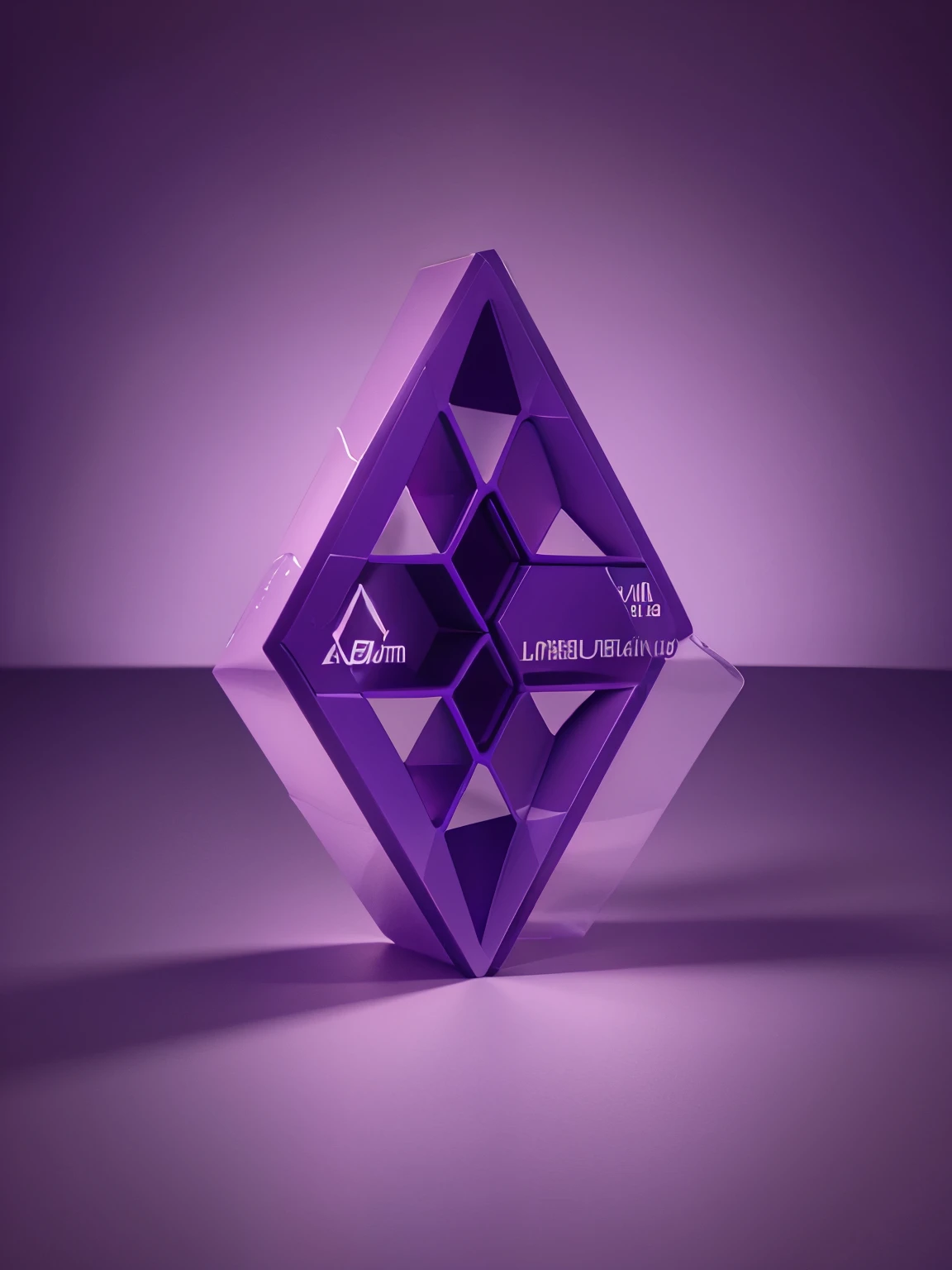 Purple with LDMD name, Make a hexagonal lab logo