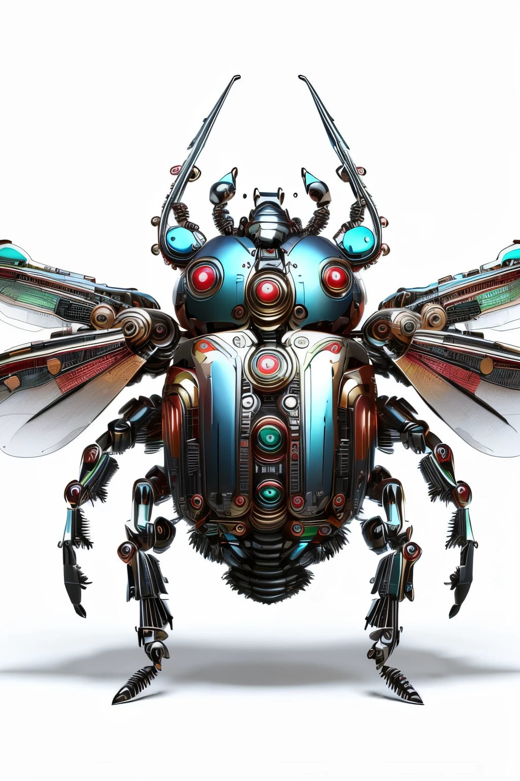 Mechanical_Scarab,(simple background:1.3),(White background:1.25),alone,(clean screen:1.3),(Simple picture:1.25)
