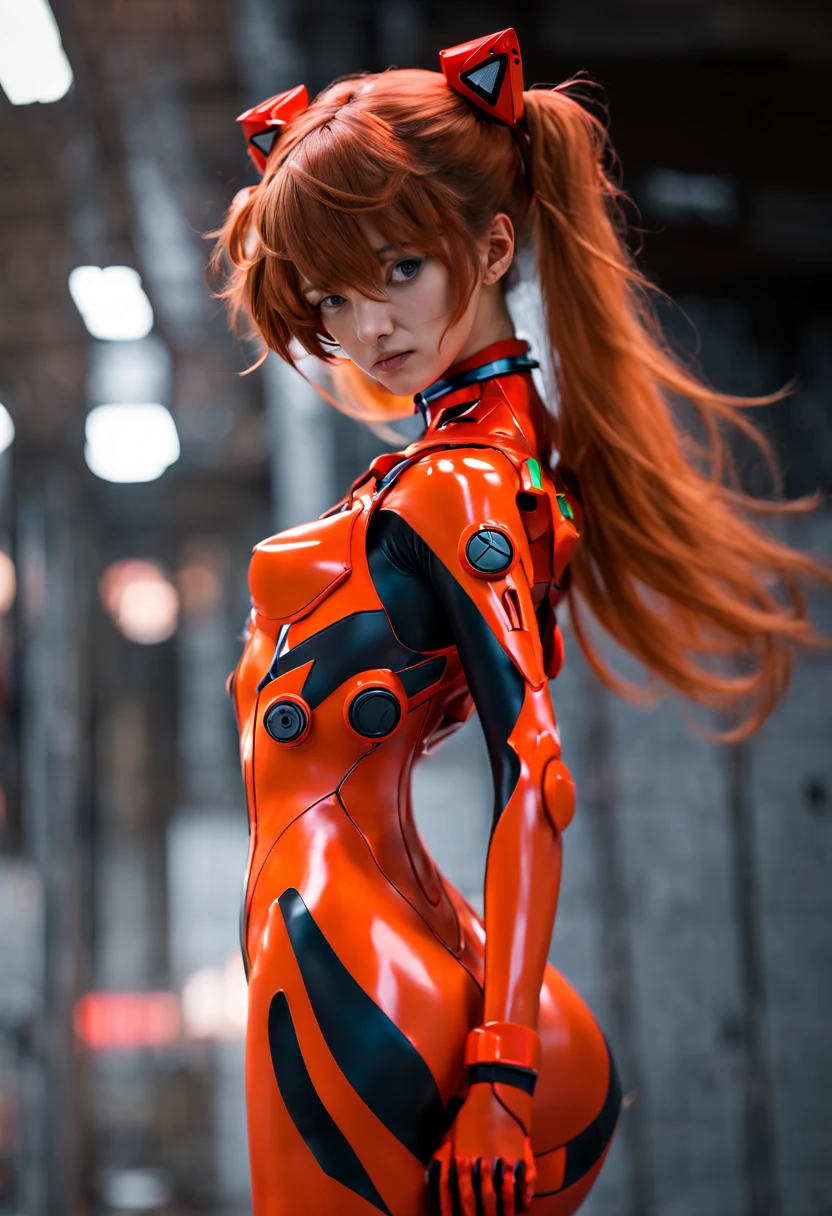 a close up of a woman in a black and red outfit, asuka langley, asuka langley soryu, android heroine, asuka langley sohryu, asuka langley souryuu, asuka langley, asuka suit under clothes!, portrait of asuka langley soryu, perfect android girl, anime girl of the future, full body zenkai! asuka suit