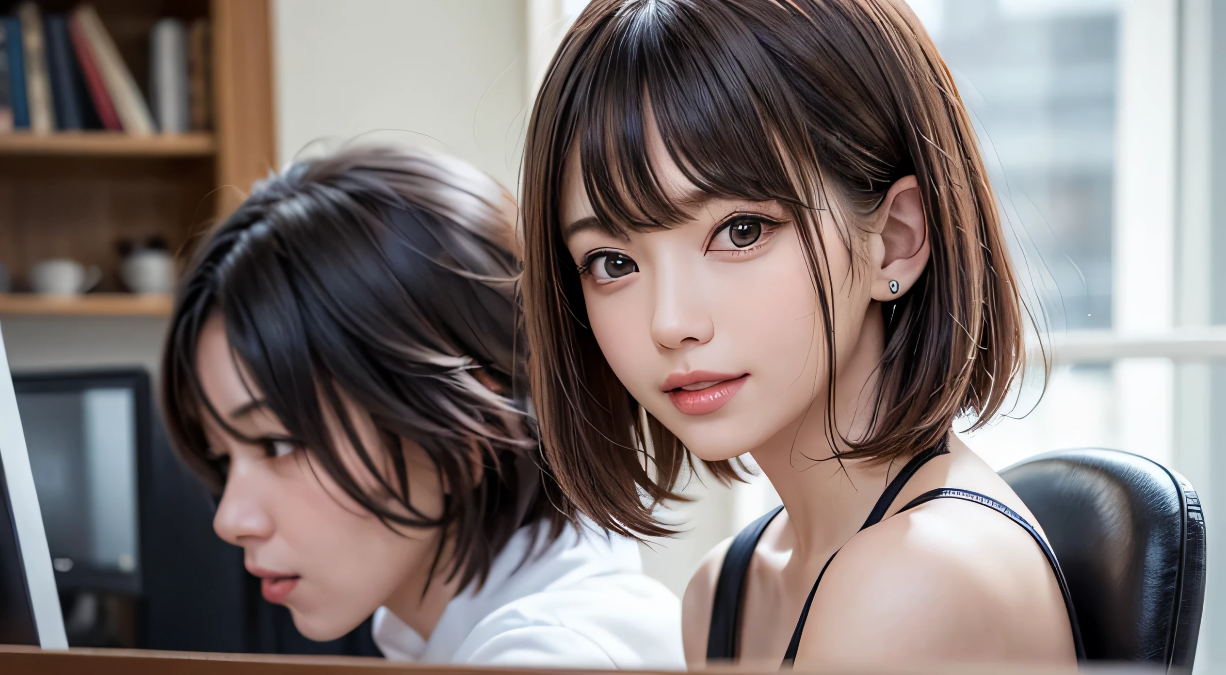 One piece wedding dress、Beautiful young wife、Super detailed、high resolution、Detailed、Particles of light:0.5、Shiny and smooth skin texture、First Night、Love each other、Beautiful clear eyes、Secret Love Affair、Sex、、Natural Texture、Short Hair、、Mature slender beauty、Small breasts、Dignified face、Love each other男と女、Nasty relationship、Virginity piercing