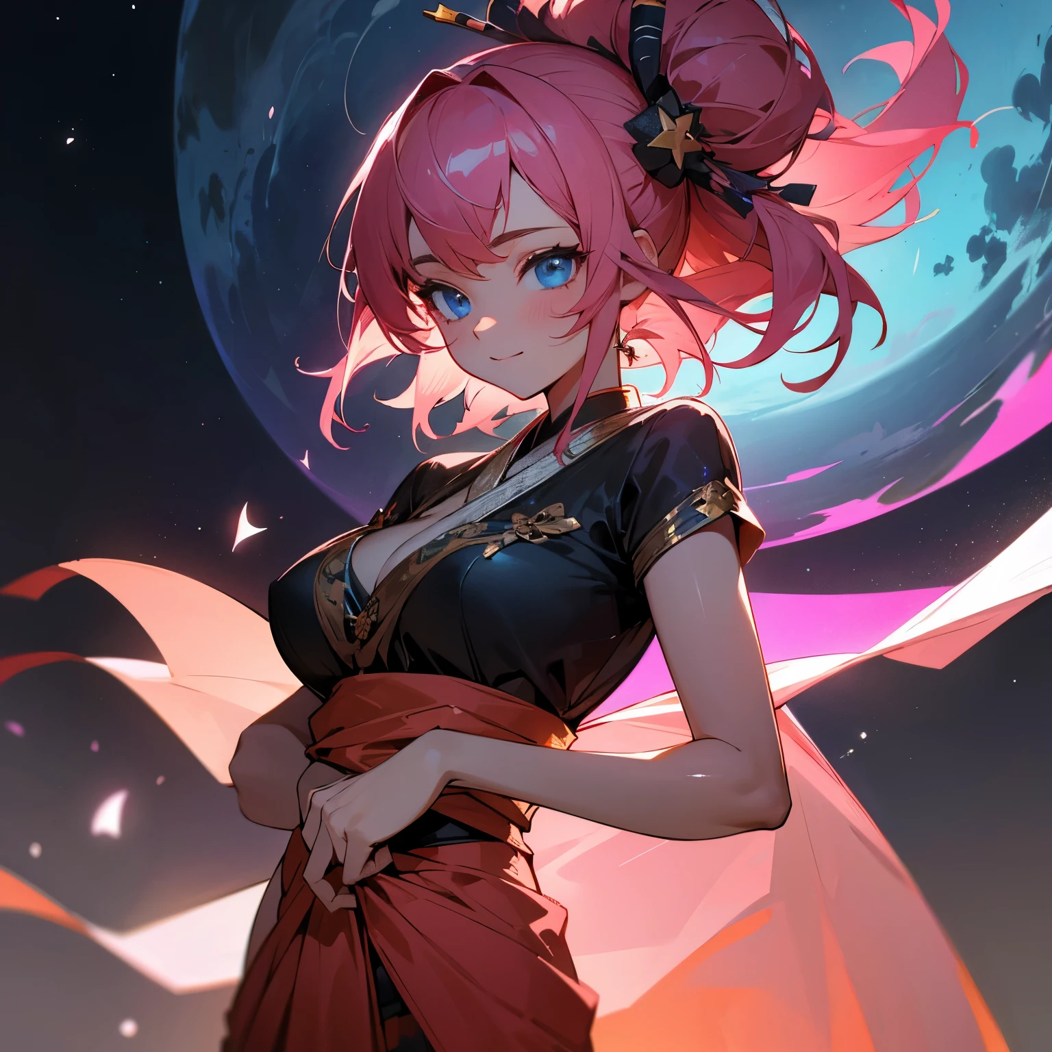 cute女の子,Large Eyes、Heart pounding、anime 、Starry Eyes、Sparkling eyes、Beautiful poop、cute、Fantasy art,Barbie Core