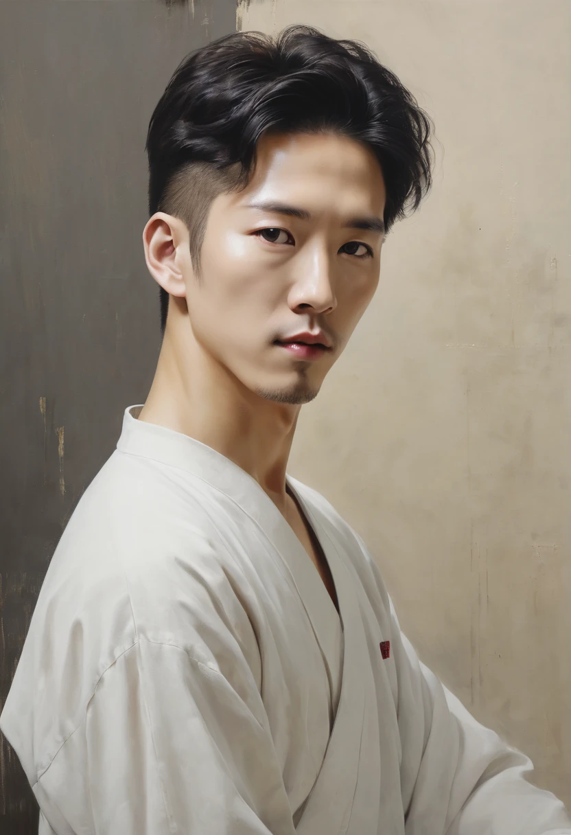 painting art, inspired by Lee Jae, best quality, masterpiece, 8k