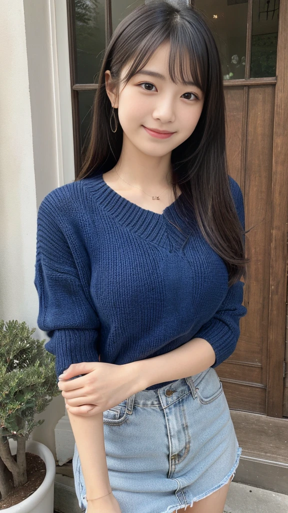 Anatomically correct,masterpiece, Highest quality,Super detailed,Big Breasts, gal,mini skirt,Cowboy Shot,high school girl