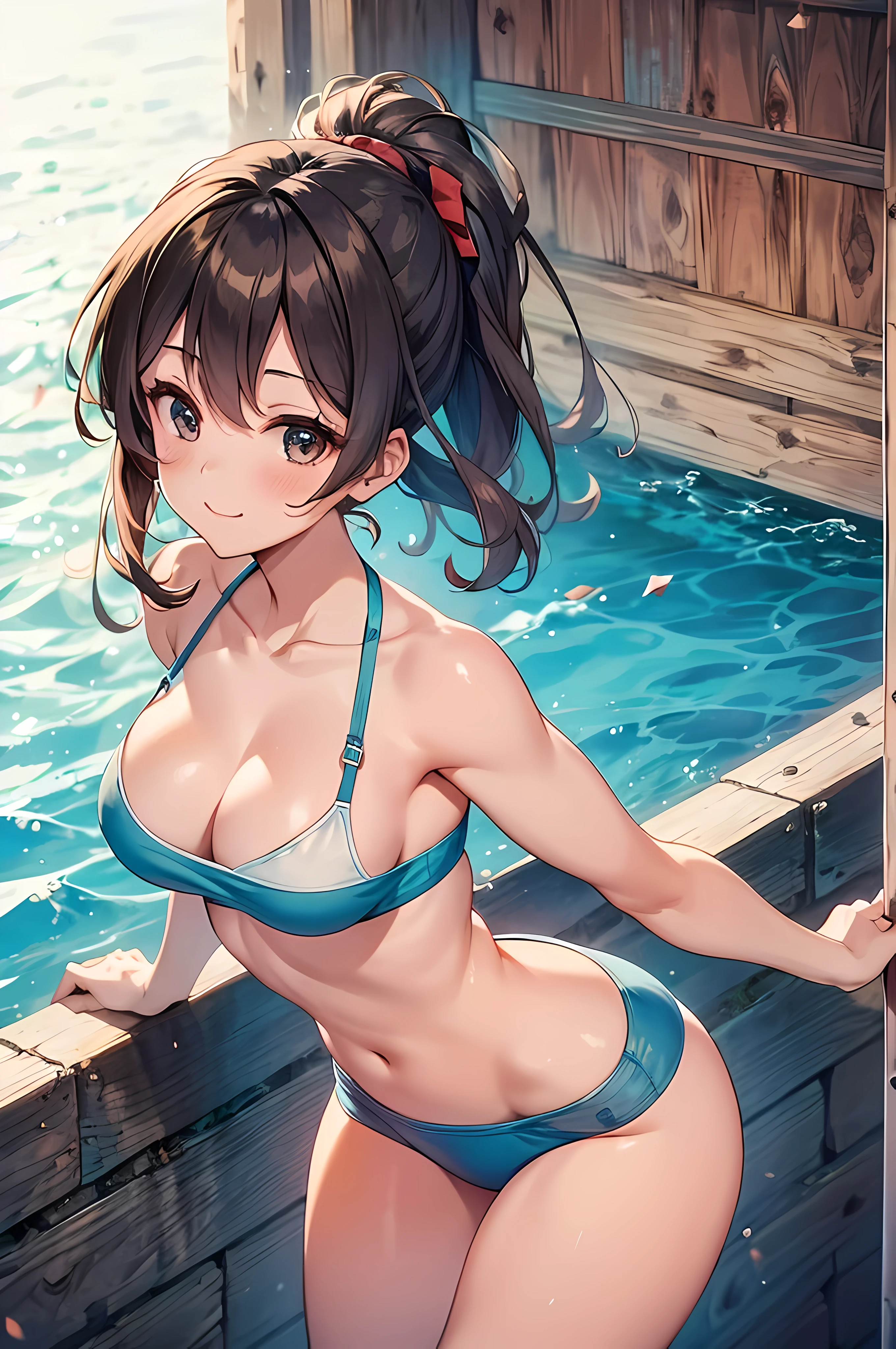 beautiful girl、cute、equality、a little big boobs、Clothes、bright smile、shortcut