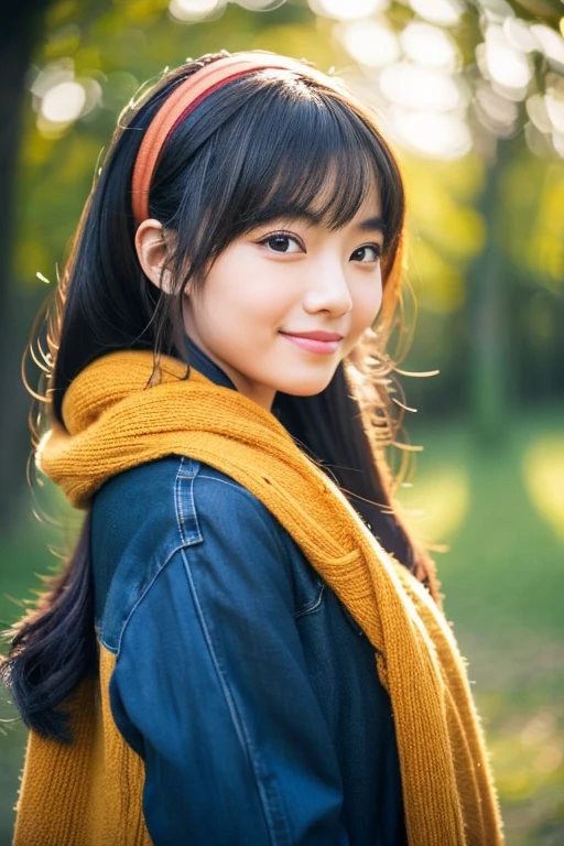 photo of an Asian girl with features that radiate warmth, intelligence, and positivity. Emphasize natural beauty, with a friendly and approachable expression. Consider including traditional or modern elements that reflect cultural richness without stereotyping. Pay attention to details like hair color, style, and facial features to create a realistic and diverse representation. Ensure the overall tone is respectful, empowering, and inclusive.