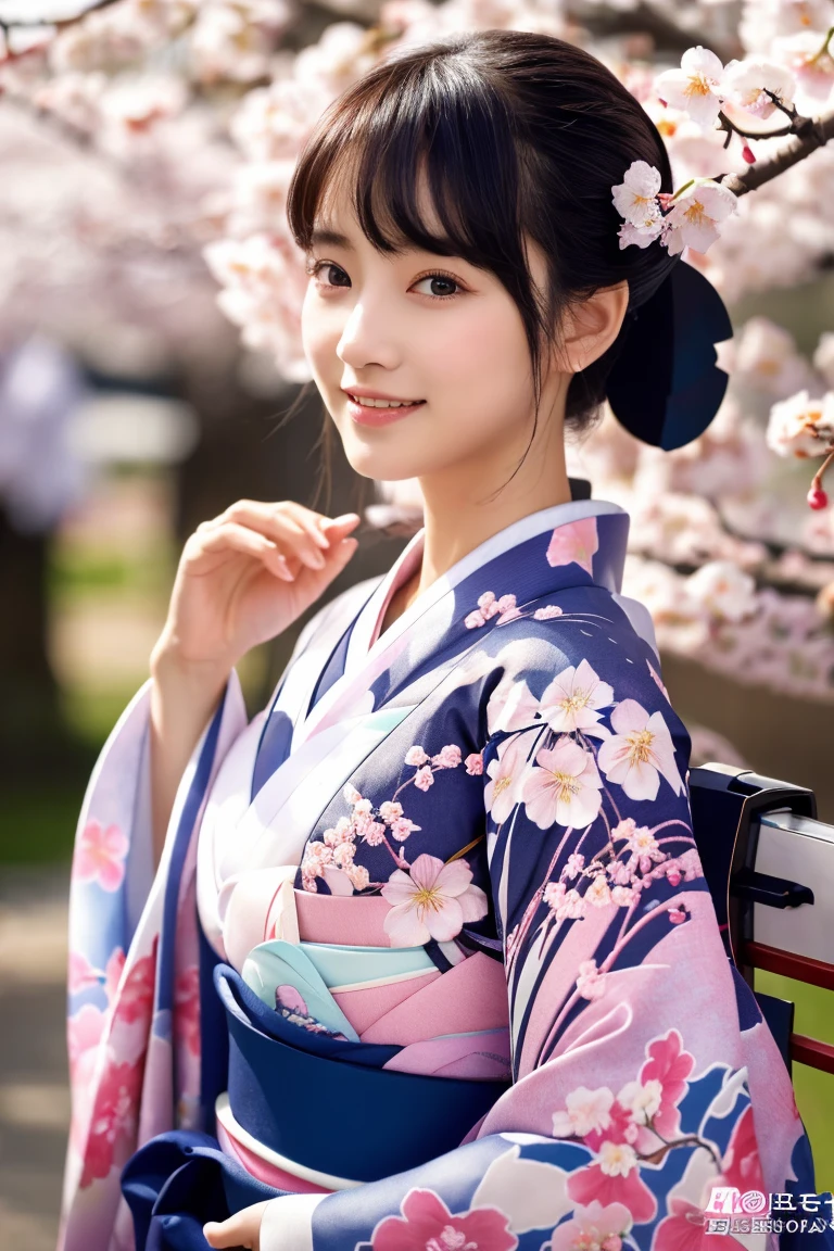 (8K、Raw photo、highest quality、masterpiece:1.2)、super detailed、Super high resolution、(realistic、photo realistic:1.37)、Portrait、High detail RAW color photography、professional photos、very delicate and beautiful、very detailed、 8k wallpaper、grow、finely、huge file size、official art、very detailed CG Unity 8K 壁紙、very detailed美少女、very detailed顔、extremely detailed eye、very detailed肌、very fine fingers、very detailed鼻、very detailed口、perfect ???????、very detailed背景、very detailed服装、1 girl、(18-year-old:1.2)、10th generation、cute女の子、famous japanese idol、cute、(small breasts:1.2)、realistic body、petite、pure white skin、shiny skin、slender body、good style、black haired、hair tied up、(bangs:1.2)、laughter、cute、young、cute faces、lifelike face、Beautiful eyes、ordering sauce、(cherry blossom pattern kimono:1.4)、intricate embroidery、earrings、(Cherry Blossom Hair Ornament:1.2)、eye、cowboy shot、frontage、standing athletic pose、contrapo、outside the house、(night:1.4)、Japanese style、cherry blossom in full bloom、dynamic lighting、