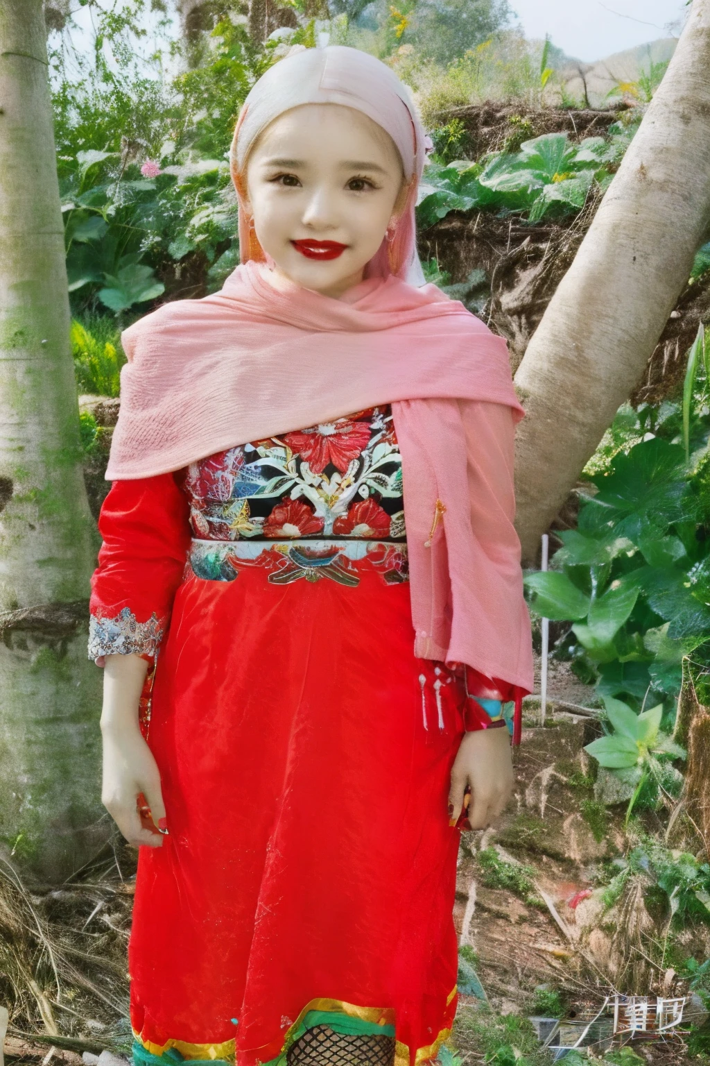 Cute girl.. realstic face.real face . change the hair.and .add the lipstick