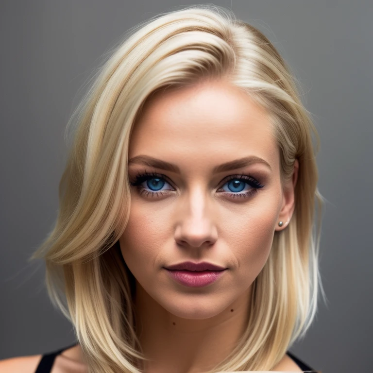 blond woman with blue eyes drinking coffe and watching the snow young blonde woman, close up of a blonde woman, 7 0 mm portrait