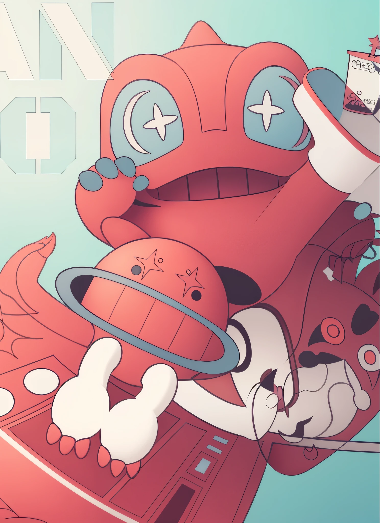 ((((Pac-Man giving a blowjob))))