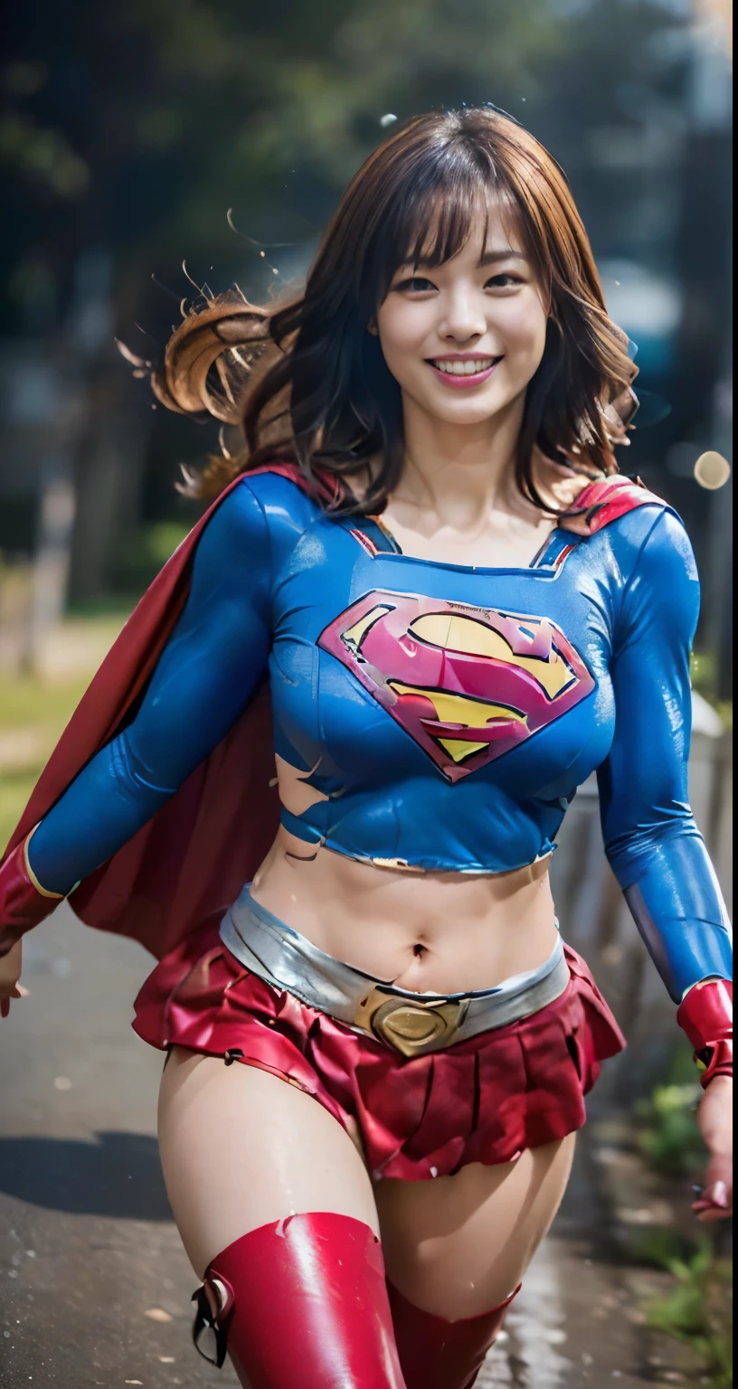 woman posing for a photo,(wearing supergirl_cosplay_outfit:1.3),crop_top,
good hand,4k, high-res, masterpiece, best quality, head:1.3,((Hasselblad photography)), finely detailed skin, sharp focus, (cinematic lighting), collarbone, night, soft lighting, dynamic angle, [:(detailed face:1.2):0.2],(((5 stars hotel))), outside,