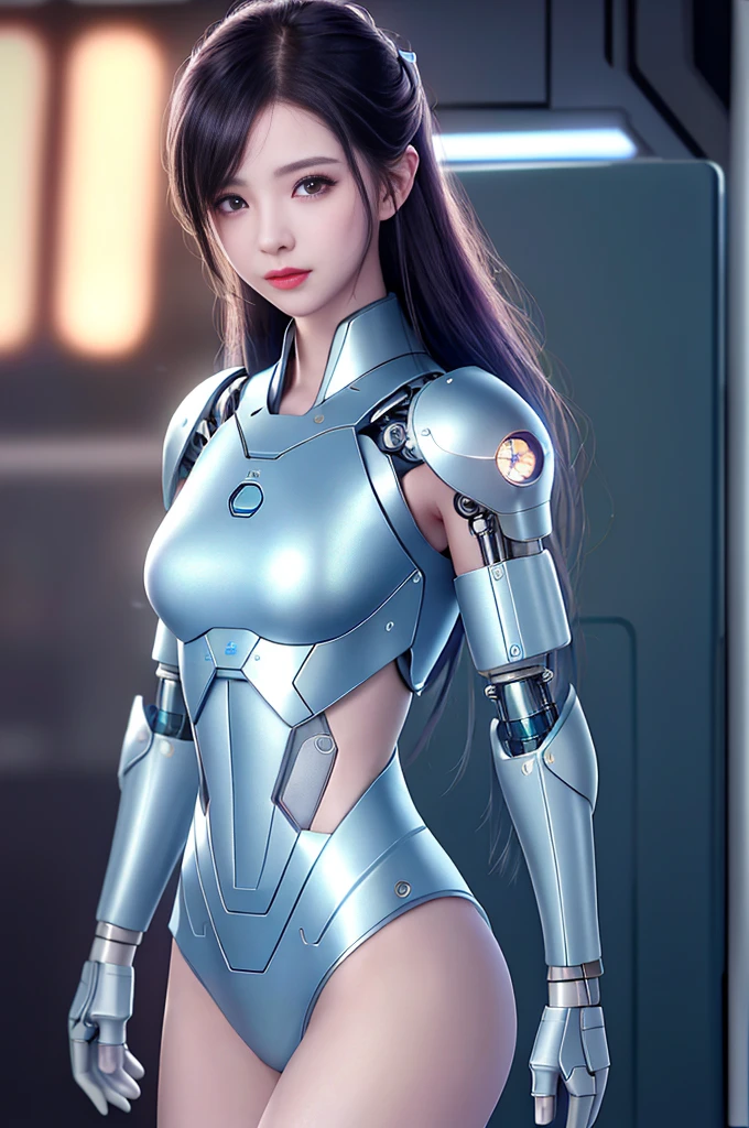 dystopian, [sci-Fi], High-detail RAW color photos, Panorama, oF (cute Female arterial intelligence, 控制论Enhance), indoors, permanent, (Inside the cryogenic chamber, in advanced cyberpunk research Facility), Toned physique, (Small but lively breasts, normal, big ass, (pale skin), (cybernetic implants:1.2), (Enhance), (cyborg:1.1), (Delicate skin, diFFused skin pores), silicone, Metal, (Very detailed, Fine details, complex), (lens Flare:0.4), (bloom:0.4), diFFused soFt lighting, Ray tracing, shallow depth oF Field, (Oliver Waite), Shot with Canon EOS 5D, 90mm macro lens, F/8, sharp Focus, Smooth, cinematic Film still From Blade Runner 2049, [cyberpunk:dieselpunk:0.25]