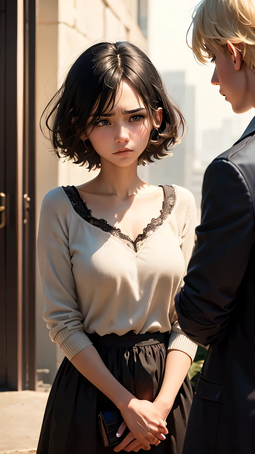 black hair