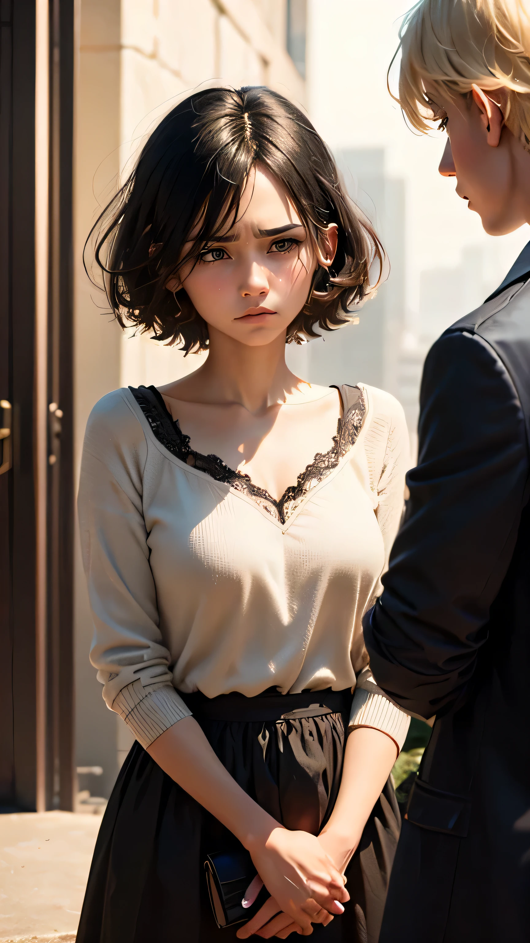 black hair