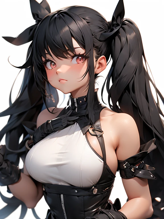 Giantess muscly cute gentle magical girl with twintail black hair