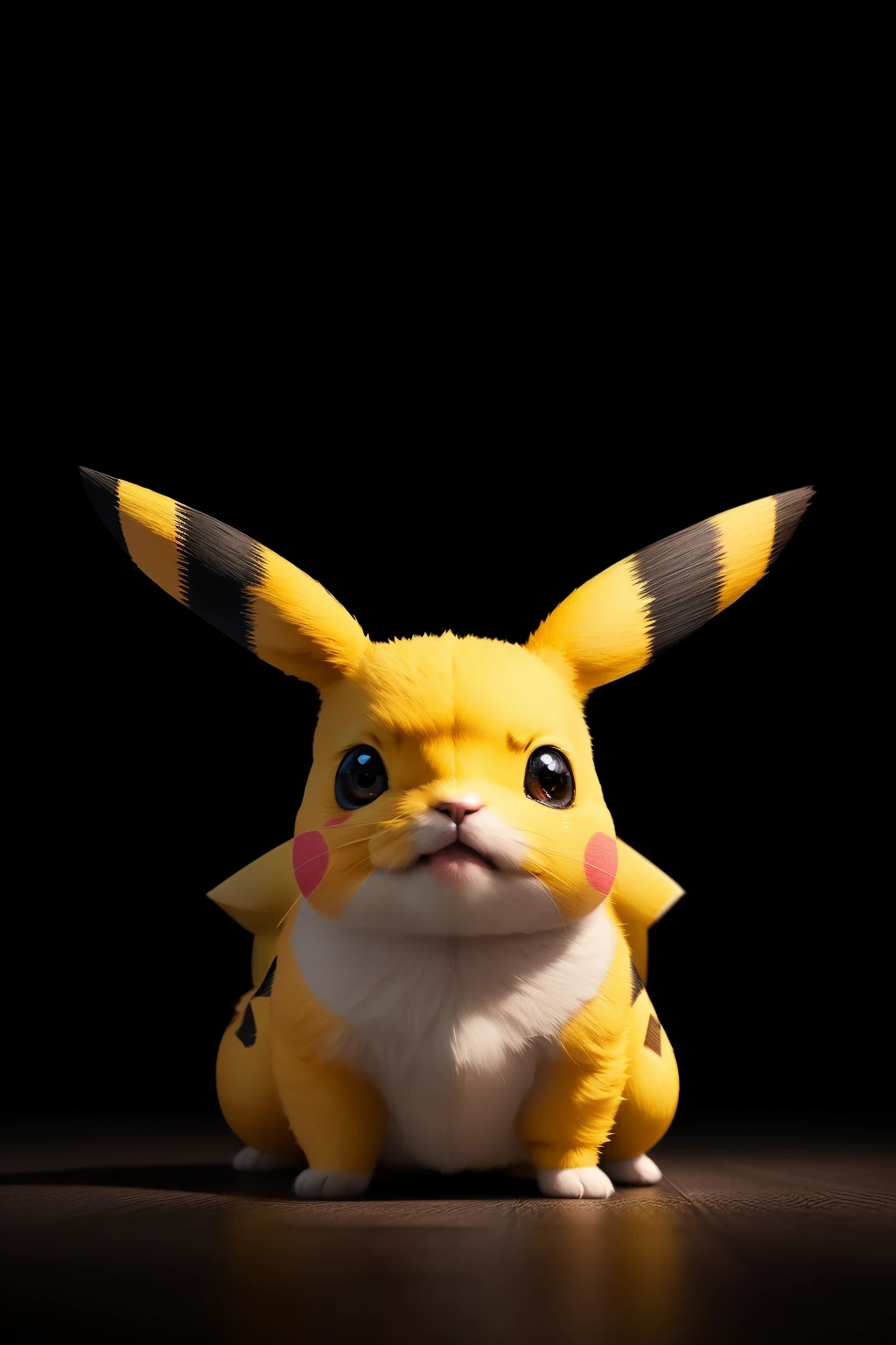 A symmetrical portrait of a real-life Pikachu, capturing its every detail with stunning precision and rendering it in a smooth, cinematic lighting effect that brings the character to life. Prepare to be amazed by the sharp focus and lifelike quality of this kww-ph1 masterpiece, as the intricacies of its design shine through in high definition, each line and curve meticulously crafted to create a truly aesthetic and captivating work of art.