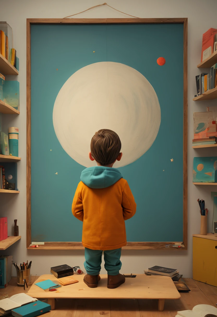 inspired by Oliver Jeffers, best quality, masterpiece, 8k