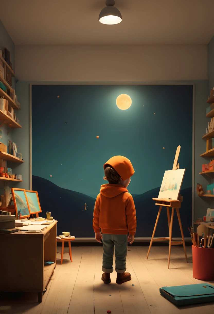 inspired by Oliver Jeffers, best quality, masterpiece, 8k
