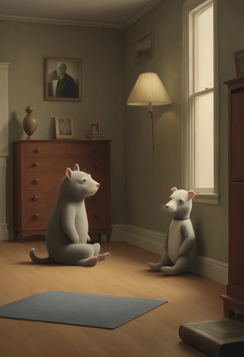 inspired by Chris Van Allsburg, best quality, masterpiece, 8k