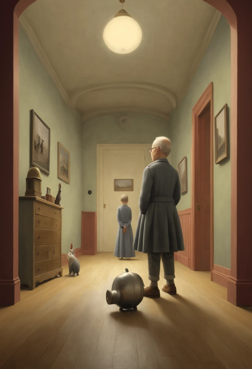 inspired by Chris Van Allsburg, best quality, masterpiece, 8k