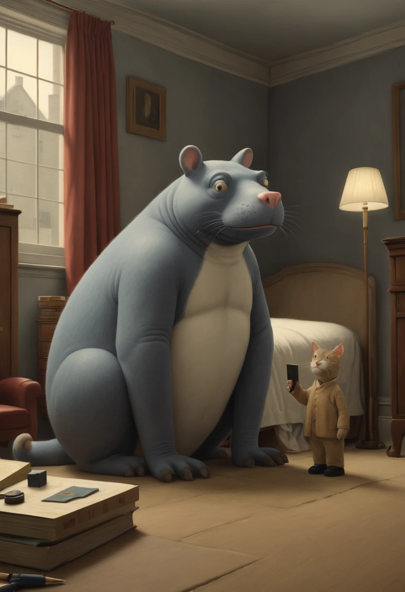 inspired by Chris Van Allsburg, best quality, masterpiece, 8k