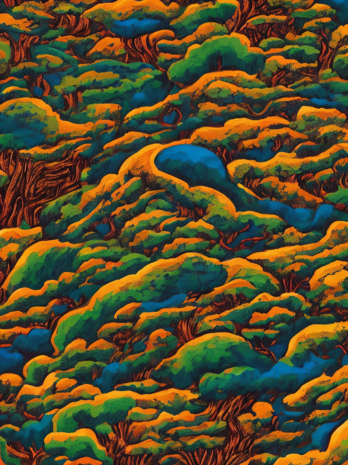 Rich in color,dream colors,Wallpaper's,The color is dark,Far Mountain,rios