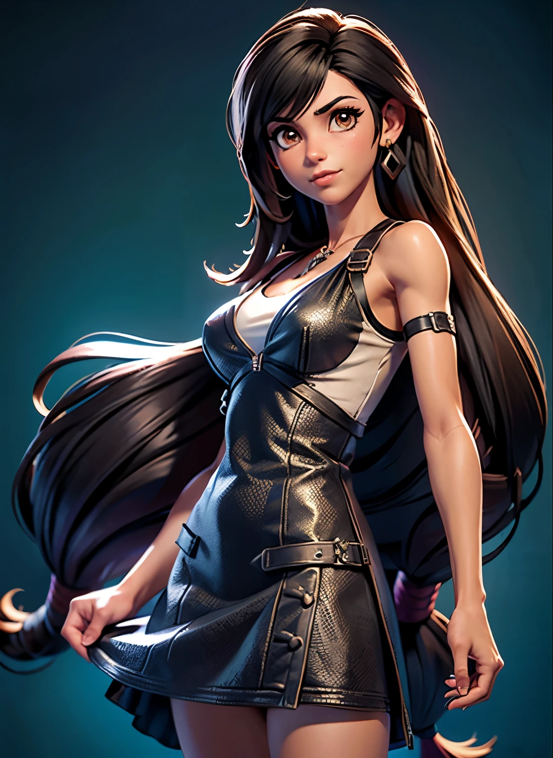 tifa Lockhart, estilo mksks, (fundo muito detalhado:1.0), (fundo altamente detalhado:1.0), Final Fantasy VII Remake, (olhos vermelhos), 1 garota, Ombros nus, Cabelo preto, sem mangas dress , summer dress, casa, Cabelo longo, noite, boca aberta, ao ar livre, sentado, sky, sem mangas, sem mangas dress, cidade, envelheceu, seios pequenos, babados brancos, vestido branco