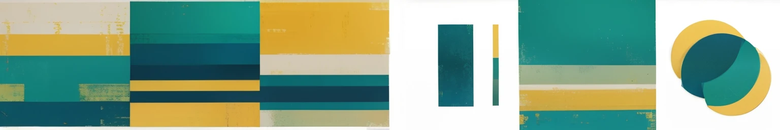 sage green, yellow and blue collage