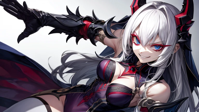 girl, evil smile