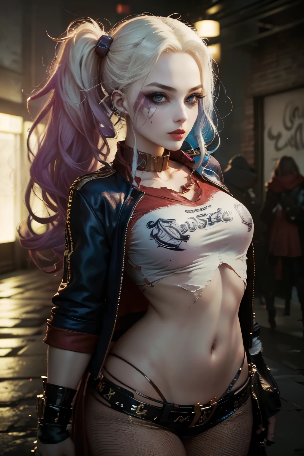 ((Masterpiece)), ((Best Quality)), (Very Detailed), (Very Detailed)), 4K, (8K), Best Quality, (Beautiful), (Visual Kei Fashion:1.3), Musician or artist with heavy makeup and flashy hairstyle or fashion, Confident posing, Beautiful face, Beautiful eyes, Lustrous hair, Goddess, Absurdity, Unreal Engine, octane lender, attractive lights,
