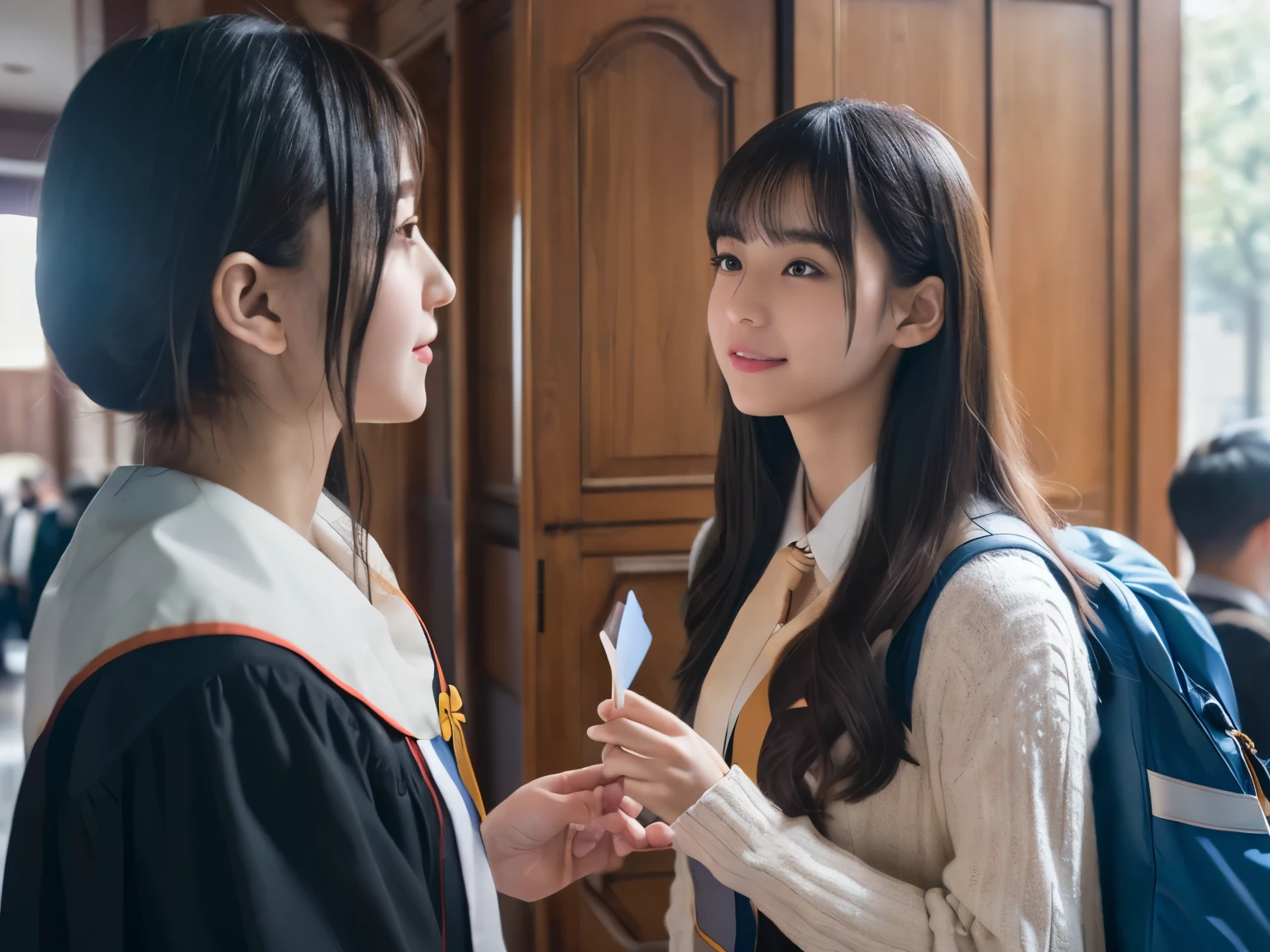 (University Entrance Examination Completed + families + warmth + Freeze Frame Moment) + Lighting Rendering + (highly skilled, exquisite details, Aesthetic and dynamic integration) + (Sincere human feelings + delicate scene + wide angle lens + soft touch) + (ultra high resolution + 8K HD + No leakage)
