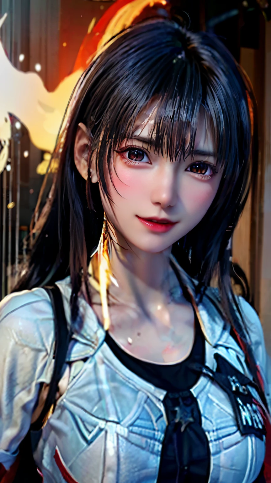 (masterpiece, highest quality, highest quality, official art, beautiful and aesthetic:1.2), (1 girl), highly detailed eyes, (fractal art:1.3), colorful, most detailed, (perfect face), shiny skin, HDR, (White cloak golden lines:1.2), Milky Way, (light streaks), striking visuals, (dynamic streaks, Path of Light:1.2), Bright colors, (firebird), (dragon)