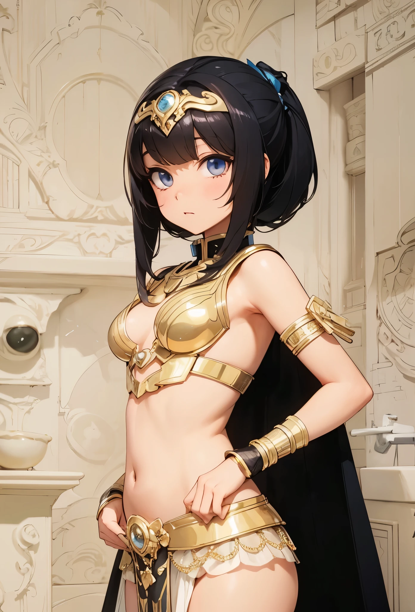 ((Highly accurate drawing in every detail)Extremely precise depiction)[High resolution],(detailed illustrations,とてもfineで緻密な描画,Delicate drawn lines with tempo,Realistic texture expression),[color traced main line],[ruins background [Ancient Egypt]],HENTAI (ANIME Girl (beautiful) ) cyborg [(tanned skin) [Lustrous black hair]],((Bastet) Beautifully decorated golden cyber armor) ([Complex decorative processing] [elegant],Gorgeous golden luster (Polished reflective luster)) [Gorgeous and luxurious],gravure,[Oparts Lost Technology [Hierograph]],(複雑でbeautiful装飾 [Dense detail]),(きめ細やかでbeautiful肌表現 [transparency]),[完璧な目のdetailed (Beautifully detailed iris)(Eyes like deep jewels)],(eyes light[Pinpoint lighting for the eyes]),[長くてbeautiful睫毛],[precisely drawn hair [美しく艷やかな髪のdetailed]],(完璧な手のdetailed [破綻のないbeautiful指 [beautiful nails]]),(perfect anatomy(perfectly balanced proportions))[[full body portrait]],[[Design built to the highest level]][ideal color coordination(Accurate simulation of light and material interactions)],([Precision Detail](detailed,高fine)),[Visual art that tells a story],((highest quality)fine[[High density drawing]])[FHD].