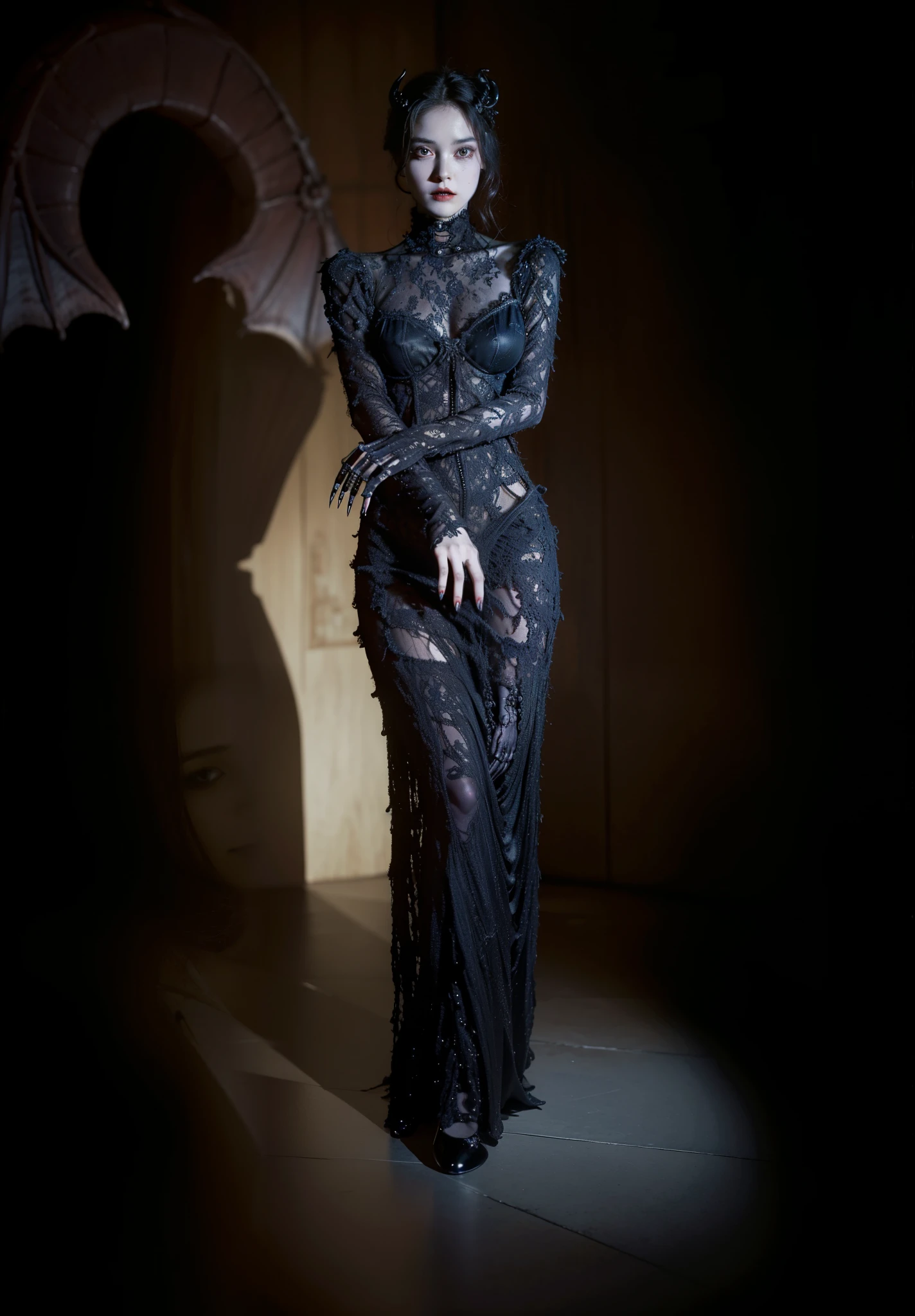 Detailed image quality,Pandora's box,, wing, succubus theme,the fallen angel,Excellent,scary,secret terror,tentacle,have eyes,The Uncanny Valley effect,little beast blood moon,Skeleton skeleton,vampire,hell fire,the fire queen
