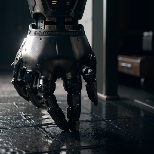 ultra-detailed photorealistic vertical high-resolution image 1024x1792, abandoned
ai cybernetic humanoid organism extra robotic arms, Steam punk style, luxury commercial photography, elegant industrial design, wet reflective floor, octane render, volumetric smoke on the floor, close up perspective, minimalistic brutal aggressive design, emissive led light, dramatic, movie color palette color grade. Megapixel, AR, Shiny, Soft Body, insanely detailed and intricate, hypermaximalist, elegant, ornate, hyper realistic, super detailed