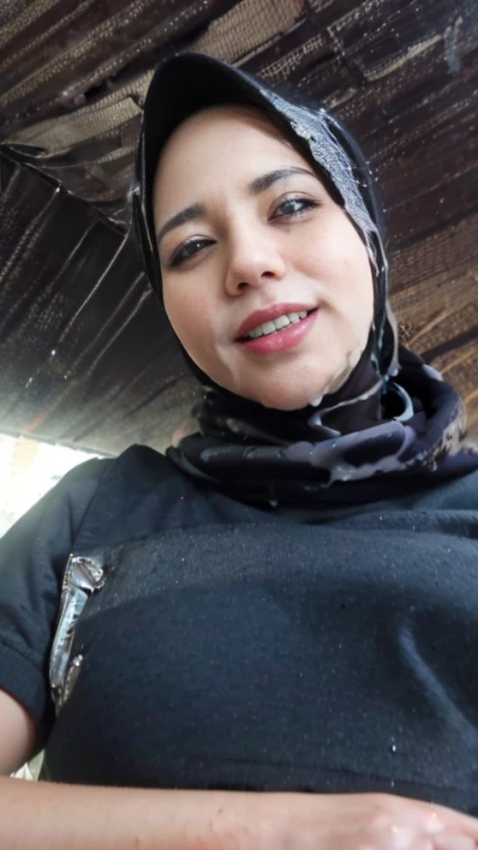 (8k, RAW photo, best quality, masterpiece:1.2), (realistic, photorealistic:1.37), 1 mature woman, 25-years-old, hijab, big boobs:96.55, in the room, ??? shot sperm all over her body girl