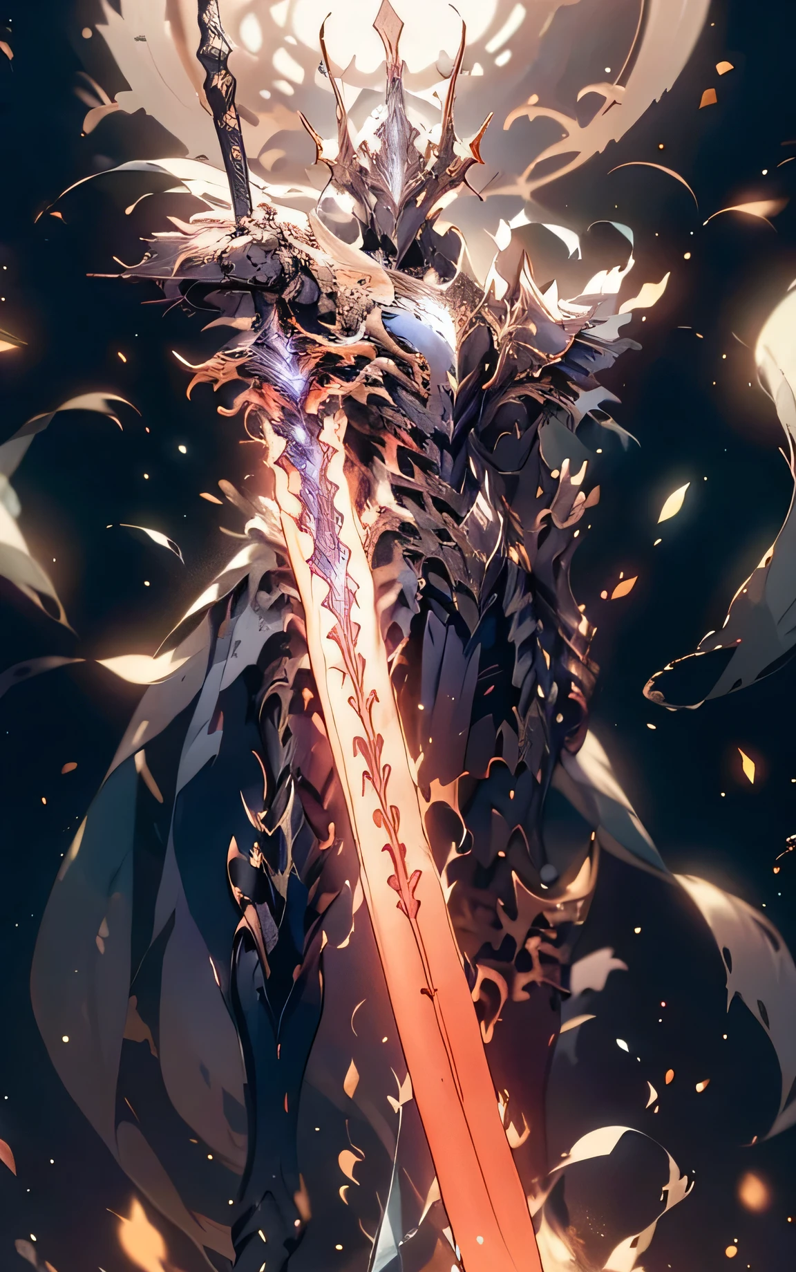 ultra wide shot, full body shot, (masterpiece) , the best quality, High Quality, (futurism:1.1), (A paladin holding a light infused sword, light magic, divine, magewave, silver and gold), movie lights, (Exquisite future), Beautiful and beautiful, Ultra detailed, Great composition, floating, Depth of field, (Very detailed CG,Unity 8k壁纸), (Beautiful detail background), Beautiful hair details, dramatic lights, GOGETTA, mecha,Bestquality,ultrahighres,photorealistic
