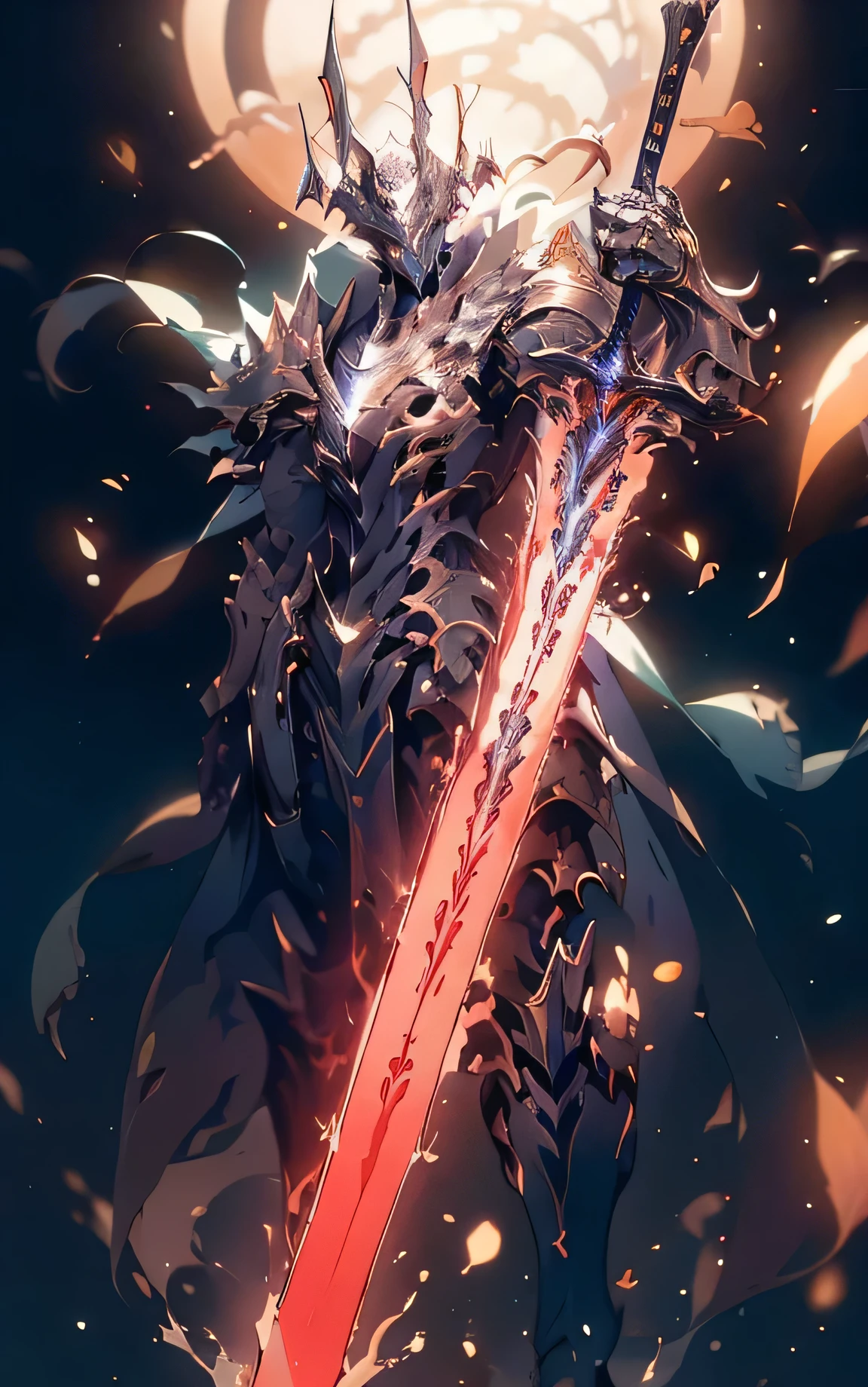 ultra wide shot, full body shot, (masterpiece) , the best quality, High Quality, (futurism:1.1), (A paladin holding a light infused sword, light magic, divine, magewave, silver and gold), movie lights, (Exquisite future), Beautiful and beautiful, Ultra detailed, Great composition, floating, Depth of field, (Very detailed CG,Unity 8k壁纸), (Beautiful detail background), Beautiful hair details, dramatic lights, GOGETTA, mecha,Bestquality,ultrahighres,photorealistic